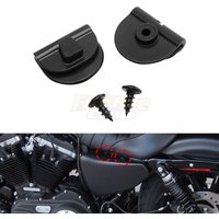 Motorcycle Black Side Battery Cover Clips Mount Clamp Right Left For Harley Sportster XL883 XL1200 2004-2018 X48 72 2010-2022