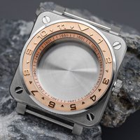 20ATM Waterproof Mod Silver SKX007 Square Watch Case Fits NH34 NH35 NH36 Japan Automatic Movement Men Diving Watch Case