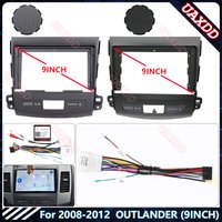 For 2008-2012 OUTLANDER 9INCH Car DVD Radio Android Stereo Audio Screen Multimedia Video Player Navigation Harness Cables Frame