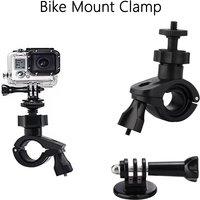 Universal Bike Handlebar Mount Clamp for Gopro Hero 13 12 11 DJI Osmo Action 5 4 Insta360 X4 X3 Camera Motorcycle Bracket Holder