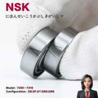 A pair Japan NSK bearings 708 7000 7001 7002 7003 7004 7005 7006 7007 7008 7009 7010 CTYNSULP4 (DB DT DF)