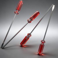 4Pcs Long Screwdriver Set, Phillips & Slotted, Non‑Slip Handle, High Hardness Steel, for Auto, Home & Mechanical Maintenance