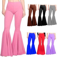 Hot Selling Women's Mermaid Plus Size High Waist Slim Fit Elastic Thin Casual Fashion Simple Leg Repair Flared Pants