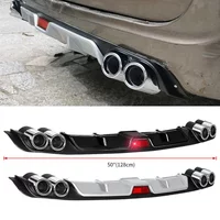 Car Rear Bumper Spoiler Universal ABS 120-128CM Rear Bumper Lip Diffuser Auto Parts Fit Most of Car Models