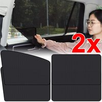 5D Magnetic Mesh Sunshade Auto Heat Insulation Strong Magnetic Adsorption Type Sunscreen Cover Car Side Window Blackout Curtain