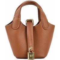 Ladies Handbag Female Bucket Bag Basket Shoulder Bag Travel BagLeather Bucket BagLarge Soft Leather Tote with Lock Daily
