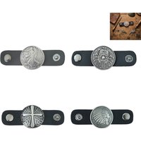 Leather Buckle For Scarf Classic Style Durable Material Silk-Rings Neckwear Slide Fastener Suitable For Vintage Decor Accessory