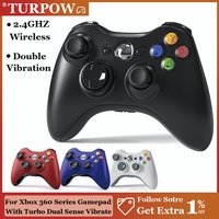 For Xbox 360 Slim/xbox 360 controller Game Controller Joystick Wireless Gamepad Controller Dual-Vibration Turbo Function