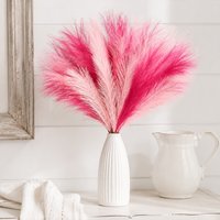 18/36PCS Pampas Grass 21in Pink Faux Silk Pampas Decor for Home Bedroom Wedding Centerpieces Party Decoration Artificial Flowers