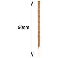 1Pcs Coconut Shell Moss Palm Cane Coir Totem Poles Gardening Coconut Rod Stretch Plant Climbing Frame 60/110cm Bendable
