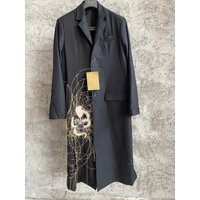 TOP-YAMAMOTO Bat and Sheep Head Five Blessings and Good Fortune Japanese Designer Collaboration Coat