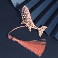 Reading Marker Birthday Gift Apricot Leaf Metal Reading Bookmark Hollowed Leaf Flower Bookmark Book Paginator Book Page Marker