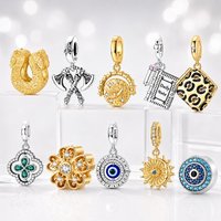 Charms 925 Sterling Silver Evil Eye Four-Leaf Clover Pendants Fit Original Bracelet Women DIY Fine Birthday Luxury Jewelry Gifts