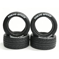 4PCS 1/10 RC On/Off-Road Drift Touring Rubber Tires & Wheels for Sakura Traxxas HSP Tamiya HPI Kyosho RedCat Himoto