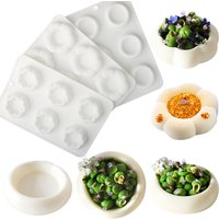 Meibum 6 Cells Pudding Cup Silicone Cake Mold Food Grade Chocolate Mould Cake Decorating Tools Kitchen Supplies Dessert Tools