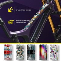 10Pcs 2D Flat PVC Stickers, Enli Style Anti-Scratch Decals for Motorcycle Helmet Bicycle Frame Decor