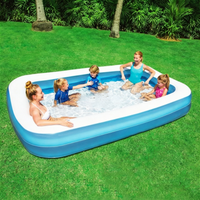 Large Inflatable Swimming Pool 2M/2.6M Thickened Pool Outdoor Indoor Bathtub Water Pool Family Party Game Bathing Toy Kid Gifts