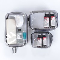 Environmental Protection Transparent Zipper Waterproof Toiletry Bag Cosmetic Bags Makeup Case Storage Pouch