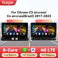 Hizpo Auto Intelligente Systeme Für Citroen C3 C4 Aircorss (Brasilien) 2017 - 2023 Radio Multimedia 2din Android Auto Carplay 7862 4G