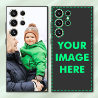 DIY Photo Customized Black Frosted Case For Samsung Galaxy 25 24 23 22 21 20 Plus FE NOTE 20 Ultra Plus Silicone soft back cover