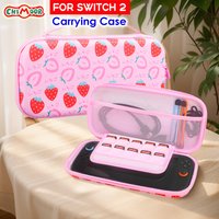 Premium Carrying Case for Switch 2 (2025), NS2 Hard Portable Travel Case Storage Bag Protective Pounch for NS 2