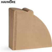 Havmore Wood Pulp 02 Cone Filter Pour Over 2-4 Cups Natural Drip Coffee Paper Filters Makers Accessories