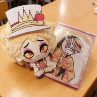 Hazbin Hotel Anime Lucifer•Morningstar 10cm Cotton Plush Cute Desktop Decoration Festival Gift For Fans