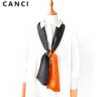 100% Pure Mulberry Silk Women Long Scarf Headband Neckerchief Luxury Female Hair Ornament Female Bandana Bag Scarves 17*150CM
