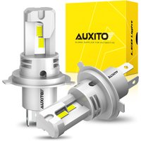 AUXITO 2Pcs 9003 H4 LED Headlights High and Low Beam Canbus Fanless Design Head Light for Car Motorcycle 12V Super Bright