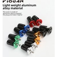 Bicycle Grip Handlebar End Cap Aluminium Alloy Lock MTB Mountain Bike Handlebar Grips End Plugs Bicycle Accessories