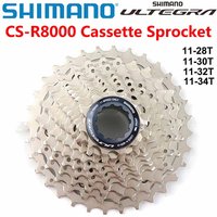 AliExpress Shimano SHIMANO Ultegra CS R8000 HG800-11 Road Bike Freewheel 11speed 11-25T 11-28T 11-30T 11-32T 11-34T R8000 HG800 Cassette Sprocket