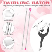 Stainless Steel Marching Baton Balanced Professional Twirling Baton Lightweight Gymnastics Parade Stick Performance Arts
