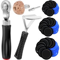1Set Tire Patch Roller Kit Rubber Repair Patch Set with Roller Scraper Heavy Duty Tire Tube Patch Kit Portable Tire Repair Tools