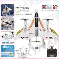 Wltoys XKS X450 RC Airplane 2.4G Remote Contorl 3D 6G 6CH Fixed Wing LED Vertical Takeoff RC Aircraft RTF Rc Planes for Adults