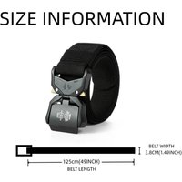 New Tactical Belt Buckle Quick Release Elastic Belt Casual Tooling Training Belt Men's Trousers Belt