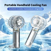 VUUV Handheld Mini Fan 2000mAh Foldable Portable Desk Outdoor High Speed USB Rechargeable Fan Display Screen