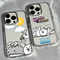 Cute The Battle Cats Phone Case For iPhone 17e 17 16e 16 15 14 13 12 11 mini Pro Max X XR XSMAX 8 7 Air Plus Clear