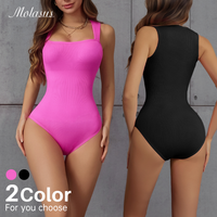 Smoothing Shapewear Bodysuit for Women Faja Full Body Shaper Soft Body Shaping Sculpting Breast Slimming Triangle Underwear