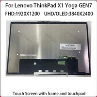 For Lenovo ThinkPad X1 Yoga 7th Gen7 Touch Screen OLED WQXGA 3840/2400 40 WUXGA 1920/1200 EDP 30PIN X1 Yoga 7 GEN LCD Assembly