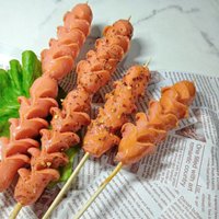 Simulation BBQ Skewers Barbecue Fake Roasted Sausage Food Model Kitchen Props Window Display Table Decoration