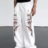 Men's and Women's Summer New Street Rock Fashion Quick Drying Running Fitness Casual Oversized Loose 3D Printed Pants