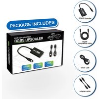 RGBS Upscaler For SEGA MD1 MD2 SNK Game Console 1080P HDMI Converter Adapter with 16:9/4:3 Aspect Ratio Switch