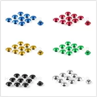 Round Bolt Cap Screw Cover for 8mm Allen Bolts (M6 Allen Key) Silver Blue Red Motorcycle Accessries