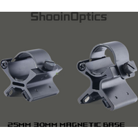 Shooin Optics Red Dot Sight Flashlight 25mm Tube Ring Low High Magnetic Mount Durable Holder For Optical Devices