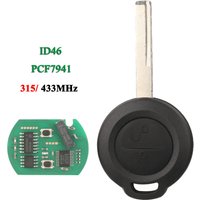 jingyuqin 315/433MHz ID46 PCF7941 2 Buttons Remoce Car Key For Mitsubishi Colt 2002-2012 Cabriolet 2006-2008 Smart HU56 Blade