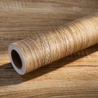 80cm Width Wood Grain Stickers for Wardrobe Cupboard Table Furniture Waterproof Self Adhesive Wallpaper Home Decor Door Stickers