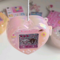 Genuine Sanrio Retro Y2K Heart Storage Blind Box Hello Kitty My Melody Cinnamoroll Sugarbunnies Portable Pendant Collectible