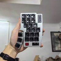 3X6 Foldable Wireless Split Mechanical Keyboard with Encoder Bluetooth Wireless Hotswap Low Profile Trackball Ergonomic Keyboard