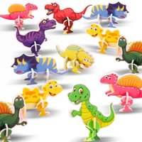 25/50Pcs Cute Cartoon 3D Dinosaur Puzzle Children’s Birthday Party Kindergarten Back-to-School Gift Christmas New Year Gift Pack