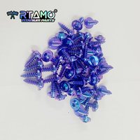 AliExpress RTAMO Titanium Self-Tapping Bolts M4 M5X12/15/18/20 Bodycover Screw for Bicycle Motorbike Car Modifiation Wholesale